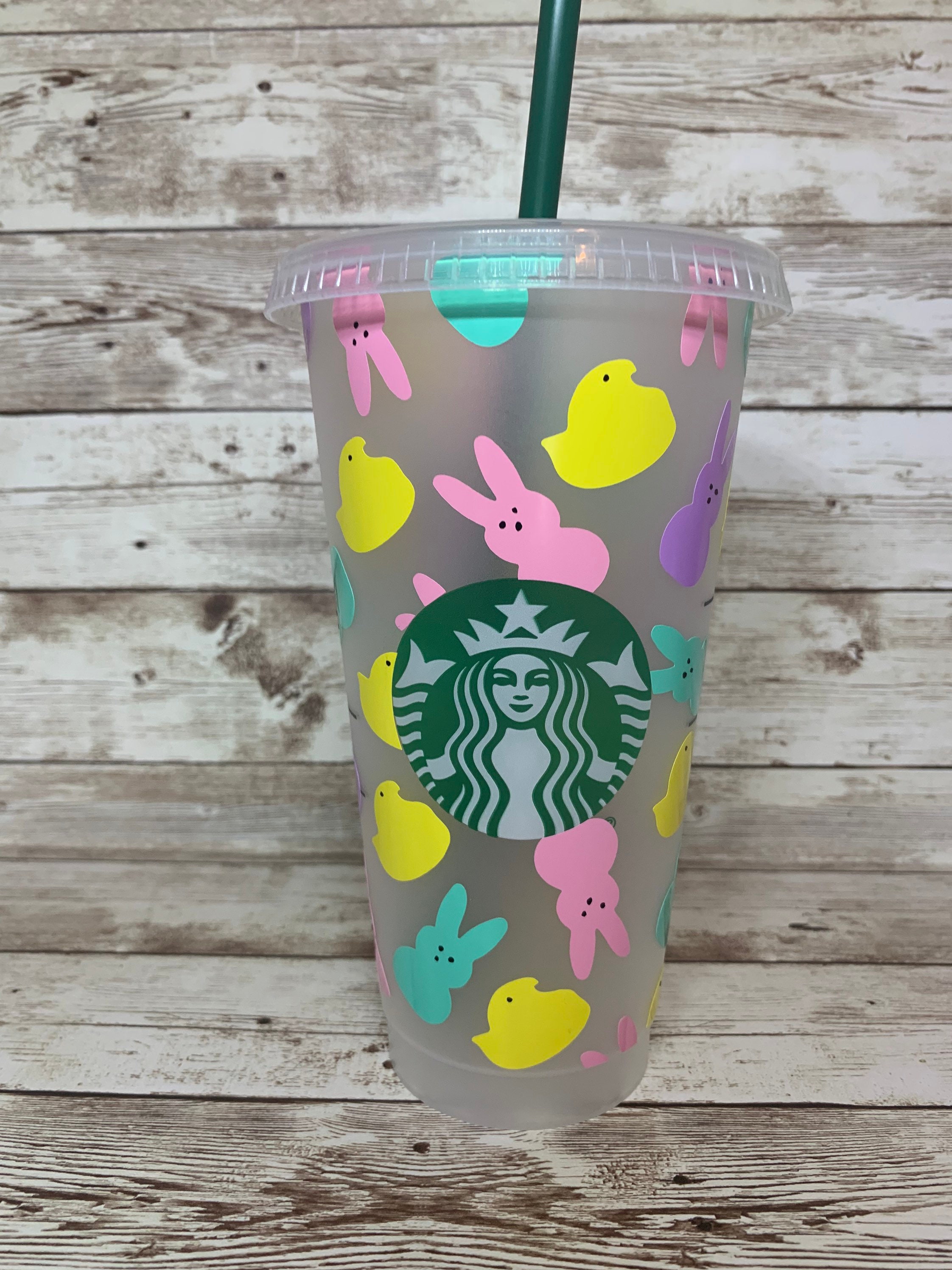 Easter Springtime Starbucks Cup / Custom Personalized Cold Cup Etsy