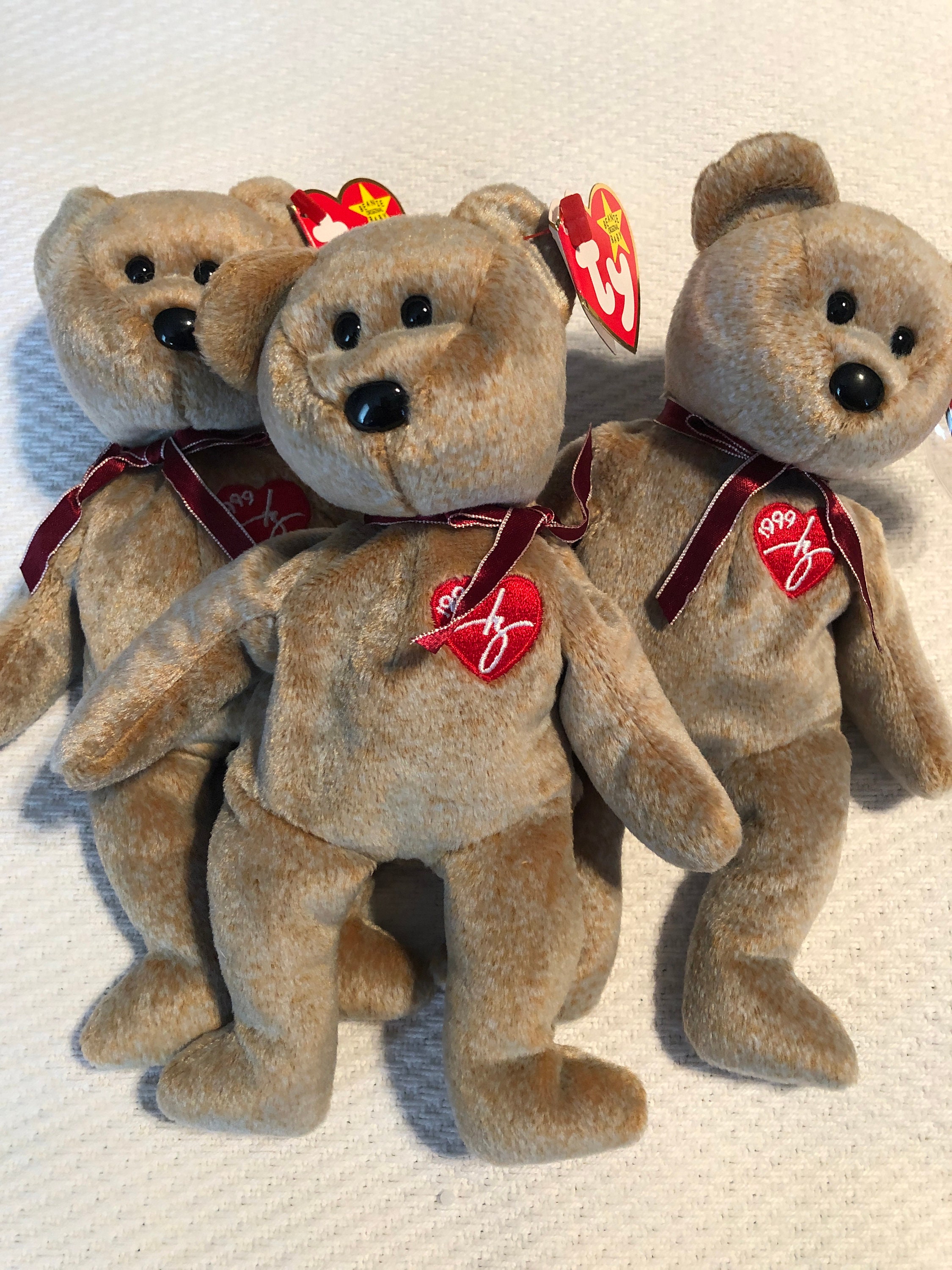 TY Beanie Babies Collector Bears Various sold indiv. Etsy