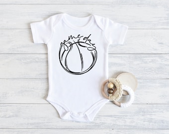 Game Day Onesie, Basketball, Infant Jumper, One-Piece, Snap, Baby Bodysuit