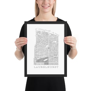 HAND DRAWN Laurelhurst Neighborhood Map, Portland