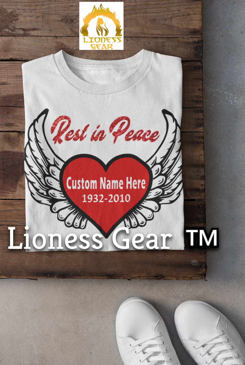 Personalized Rest In Peace T shirt Custom RIP Shirt R I P Etsy rest-in-peace-memorial-t-shirt-large-photo-11-x-17-photo-print