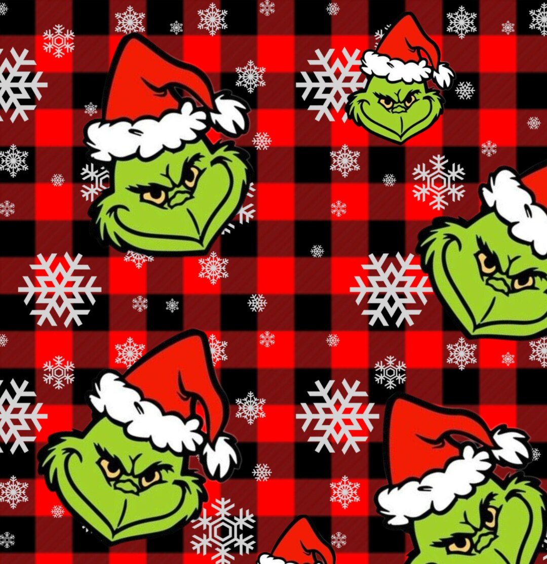 Christmas Grinch Seamless File - Etsy