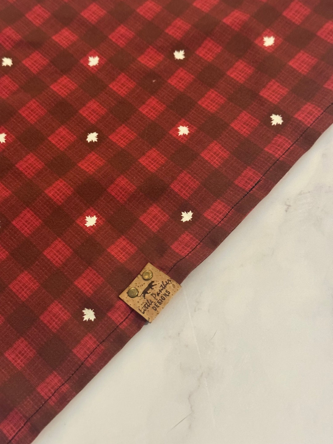 Canadian Plaid Canada Day Dog Cat Bandana Over the Collar Tie On Etsy