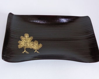 金蒔絵漆塗り竹盆：象彦京漆器（箱入りペア） - Etsy 日本