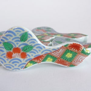 Arita-yaki Ceramic Chopsticks Rest Set: Japanese Table Decor