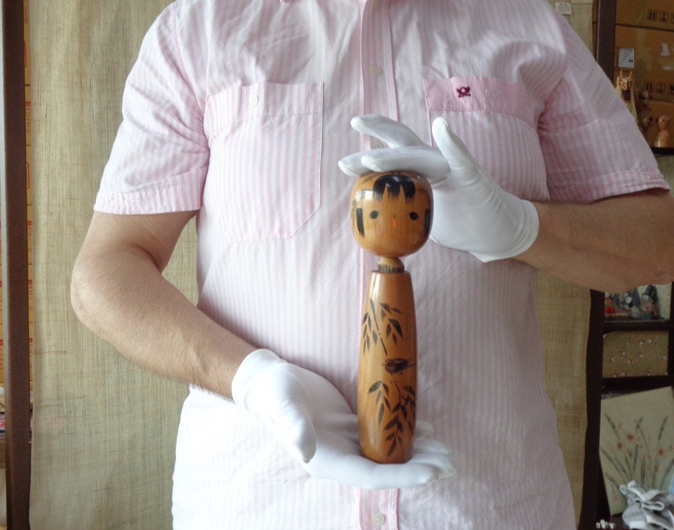 田村昇サイン入りこけし：日本の創作木製芸術 - Etsy 日本