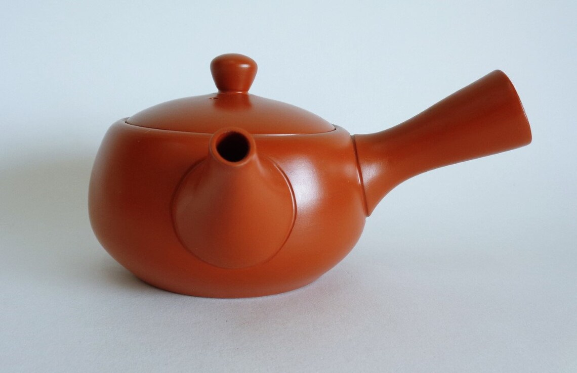 2717 Kyusu teapot with floral patternJapanese Tokoname ware Etsy