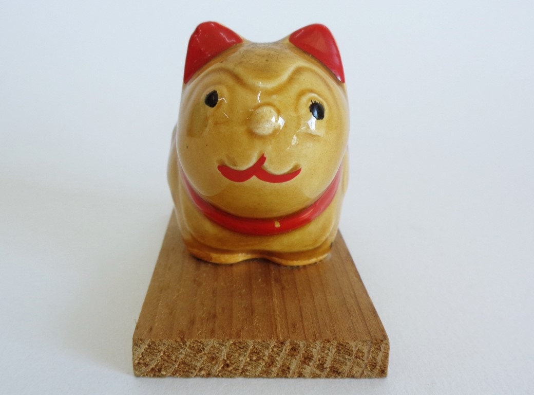 ヴィンテージ犬張子陶器犬像日本の民芸品幸運のお守り - Etsy 日本