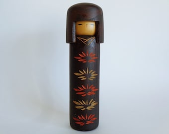 Usaburo Kokeshi by Usaburo Okamoto Kokeshi doll, Creative kokeshi, VTG. Japanese Artistic wooden Sosaku kokeshi #5009
