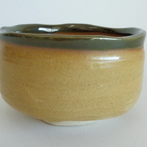 Chawan bowl Japanese Seto yaki Studio marked pottery Chawan Matcha tea bowl #1676