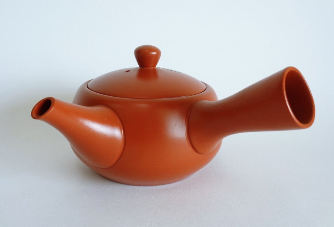 2717 Kyusu teapot with floral patternJapanese Tokoname ware Etsy