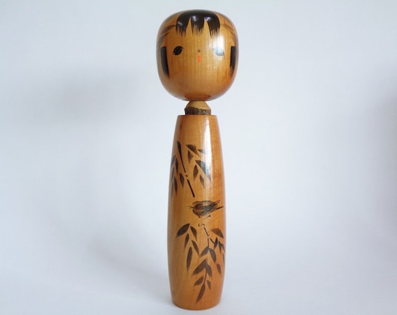 田村昇サイン入りこけし：日本の創作木製芸術 - Etsy 日本