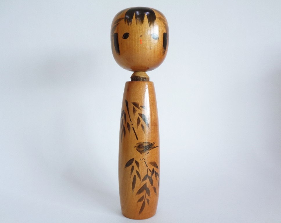 田村昇サイン入りこけし：日本の創作木製芸術 - Etsy 日本