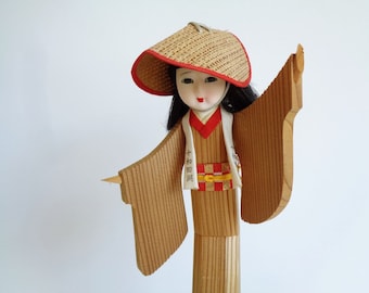 Japanese Traditional Okesagasa Women Festival Hat Awaodori Japan White New 