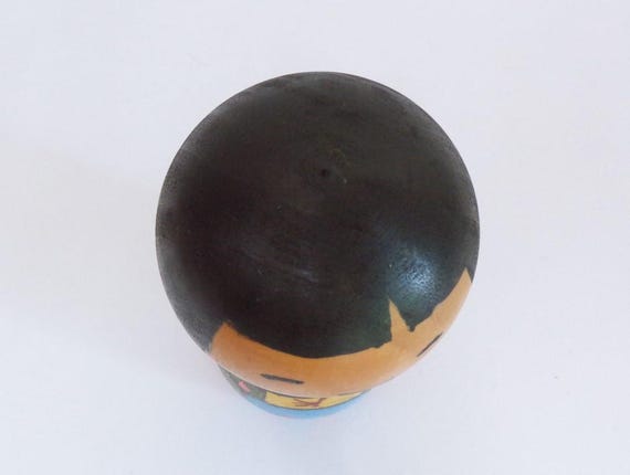 ヴィンテージの手作り木製こけし人形 - 日本のアートコレクション