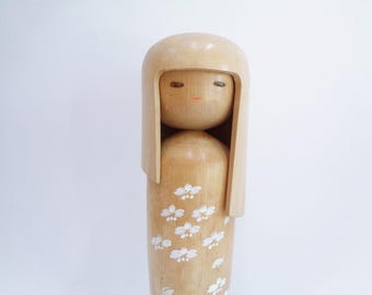 Vintage Creative Kokeshi by Miyajima Muhitsu (1929 - ) | 7,5 Cm
