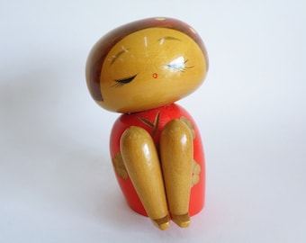Large Vintage MIYAJIMA Muhitsu Creative Kokeshi Doll 43cm / 16.9