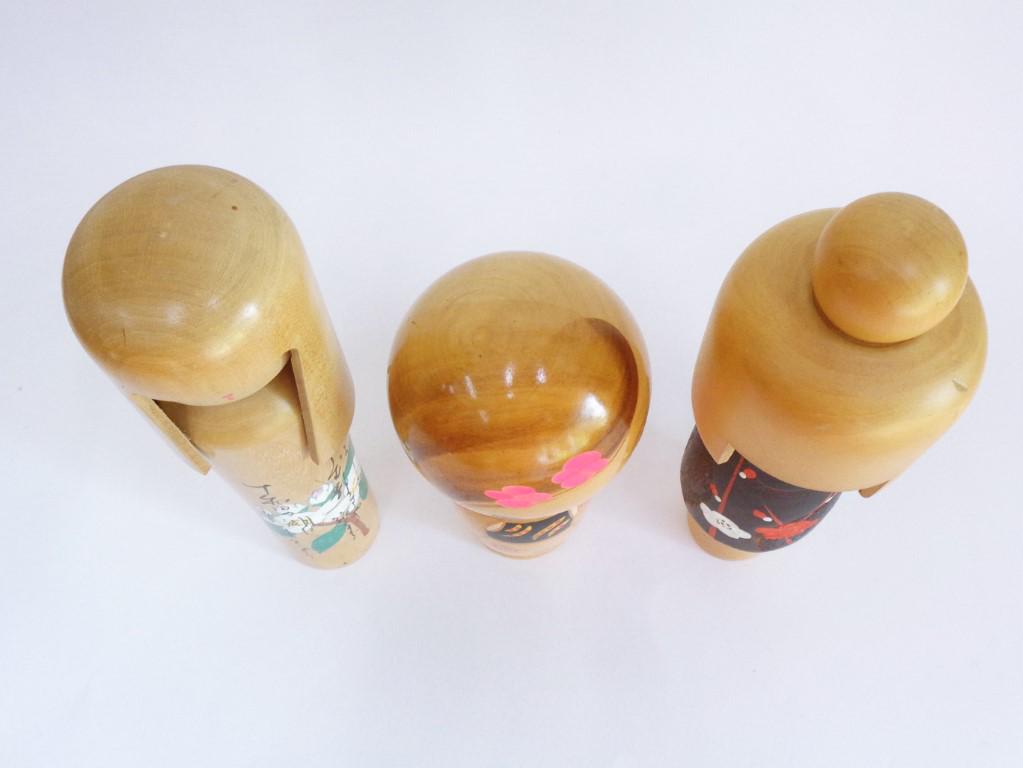 ヴィンテージこけしセット：手作りの日本製木製創作人形 #8260 - Etsy 日本