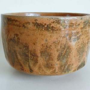 Antique  Chawan tea bowl  Japanese Ohi-Raku Stoneware pottery Chawan Matcha tea bowl ,500ML #V35