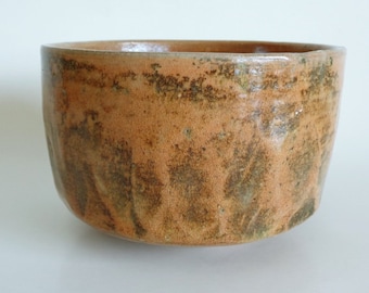 V35# Antique  Chawan tea bowl  Japanese Ohi-Raku Stoneware pottery Chawan Matcha tea bowl ,500ML