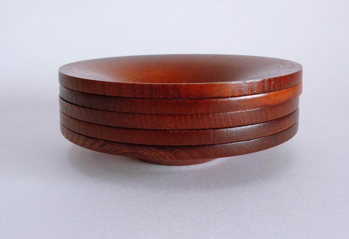 2847 Chataku Coasters Set 5 Japanese Urushi Lacquer Wood Etsy UK