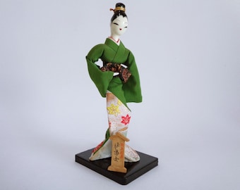 3566# Poupée Geisha, Vtg japonaise. Poupée artistique faite main