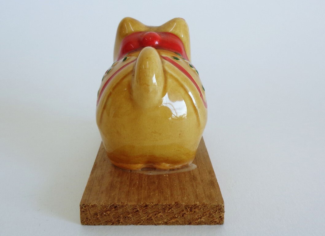 ヴィンテージ犬張子陶器犬像日本の民芸品幸運のお守り - Etsy 日本