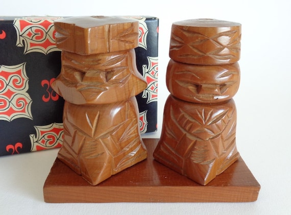 アイヌニポポこけし 木彫り人形 日本の民芸品 # 純正パックボックス 