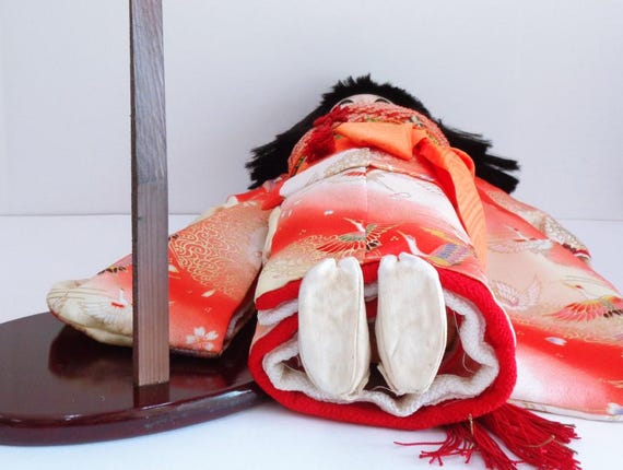 市松人形 日本製 ヴィンテージ ハンドメイド アートドール 胡粉と