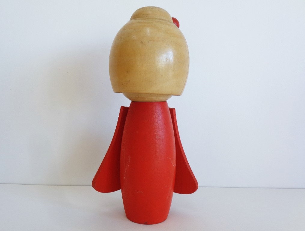 こけし人形 ヴィンテージ 日本の芸術的な木製創作こけし #4822 - Etsy 日本