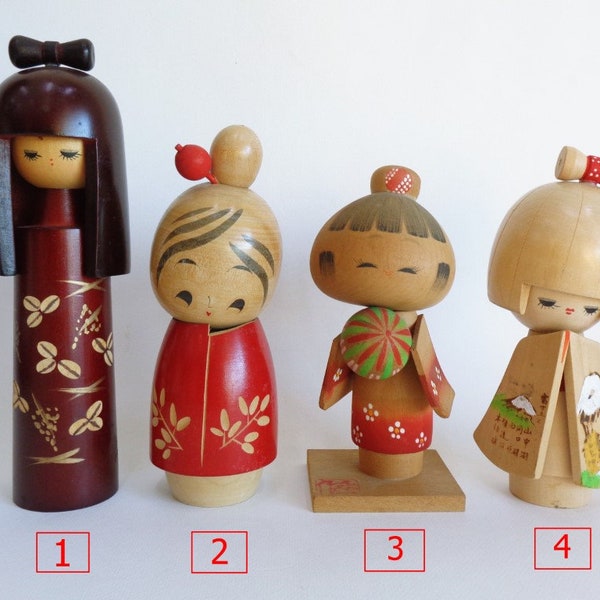 7791# Choose  your Kokeshi doll ,Kokeshi dollsl by famous masters, Japanese wooden Sosaku kokeshi doll ,Artistic Handmade Creative Kokeshi