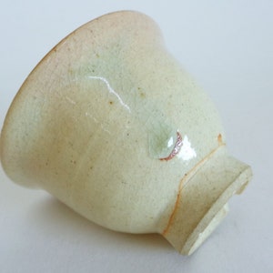 Hand made Hohin Tea Cup Small size for Premium tea, Vtg Japanese Hagi ware Marked-signed Korean style pottery Tea-Sake cup #3424
