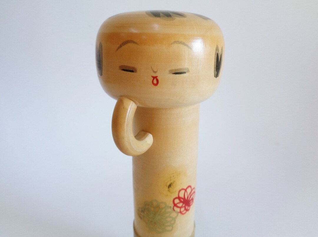 佐藤水貝作 木製こけし - 芸術的創作こけし #4132 - Etsy 日本