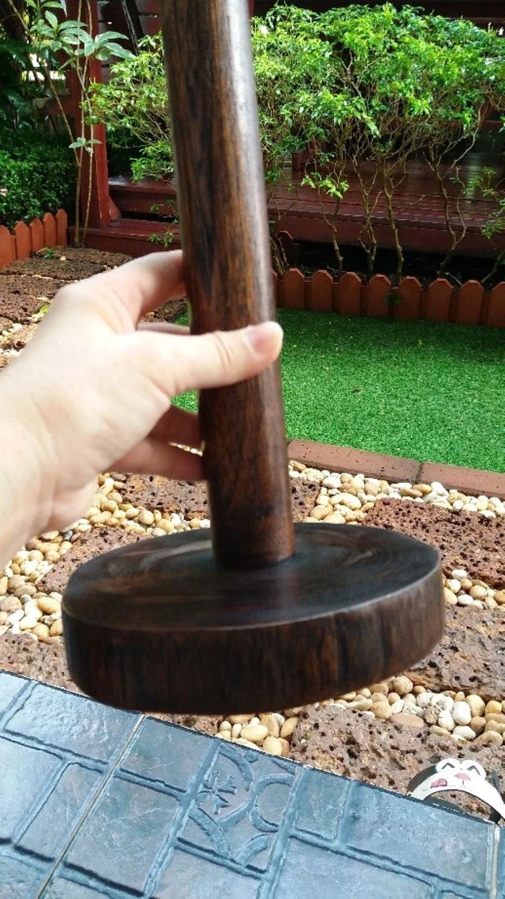 Teak Wood Paper Towel Holder With Elephant Elephant Toilet Roll Holder