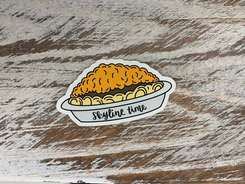 Skyline Chili Time Sticker Cincinnati Sticker Waterproof Etsy