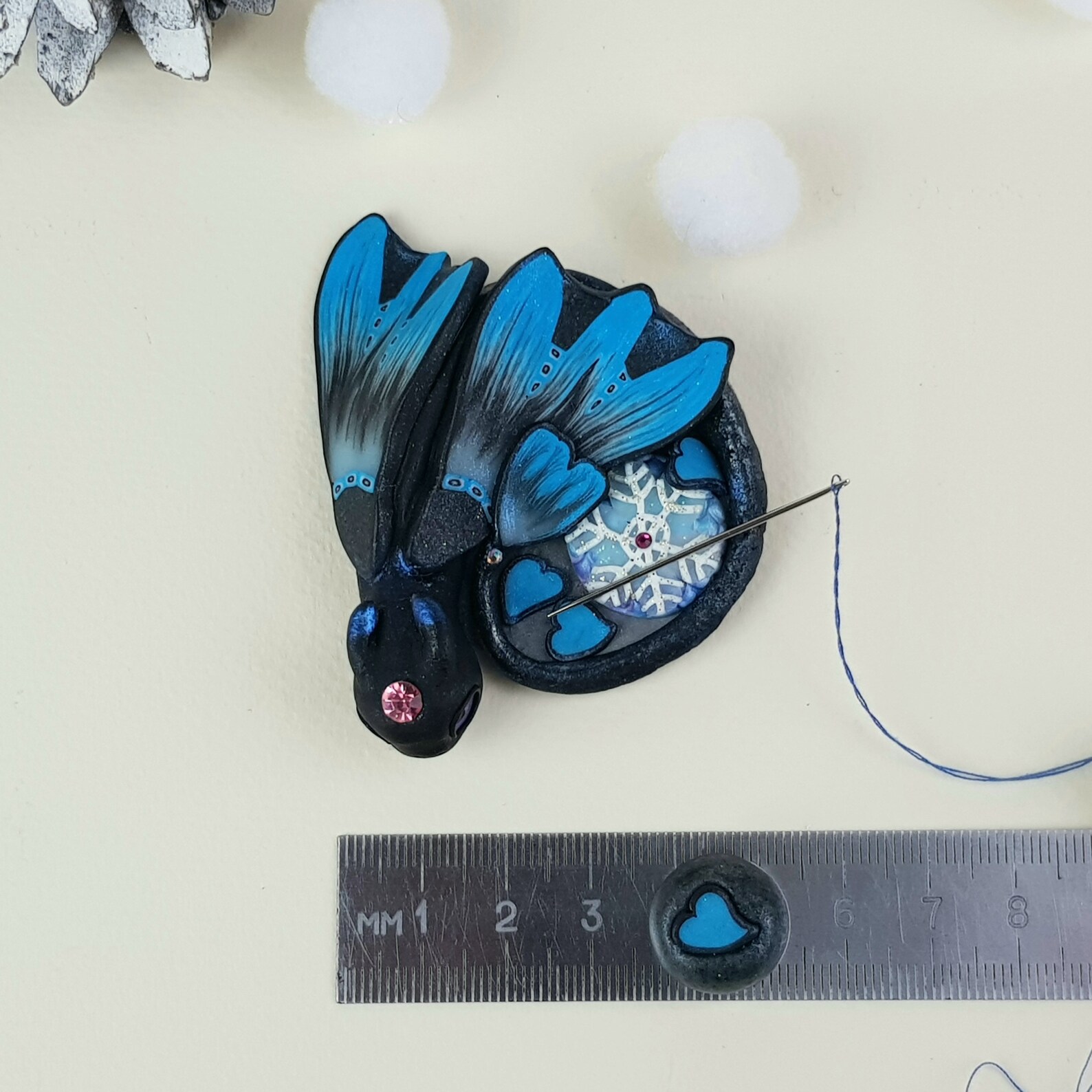 Needle Holder Dragon for Cross Stitch Night Fury Dragon with Etsy