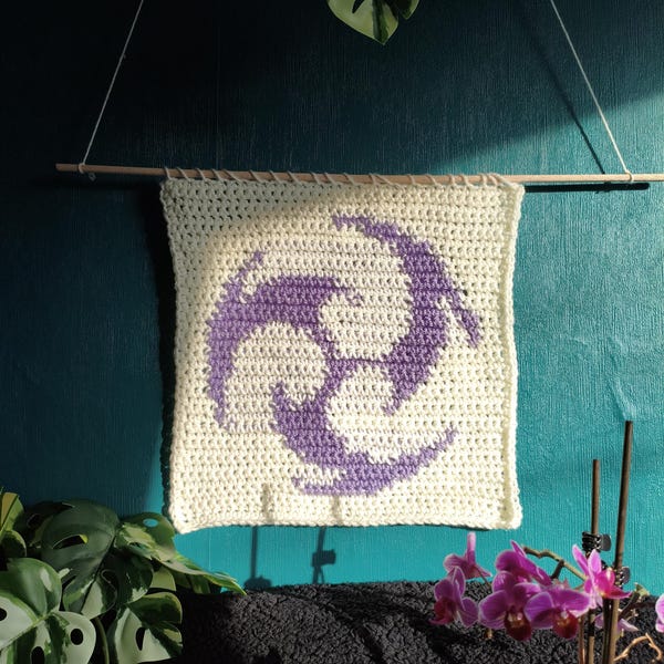 Genshin Electro Crochet Tapestry Pattern | PDF, beginner friendly