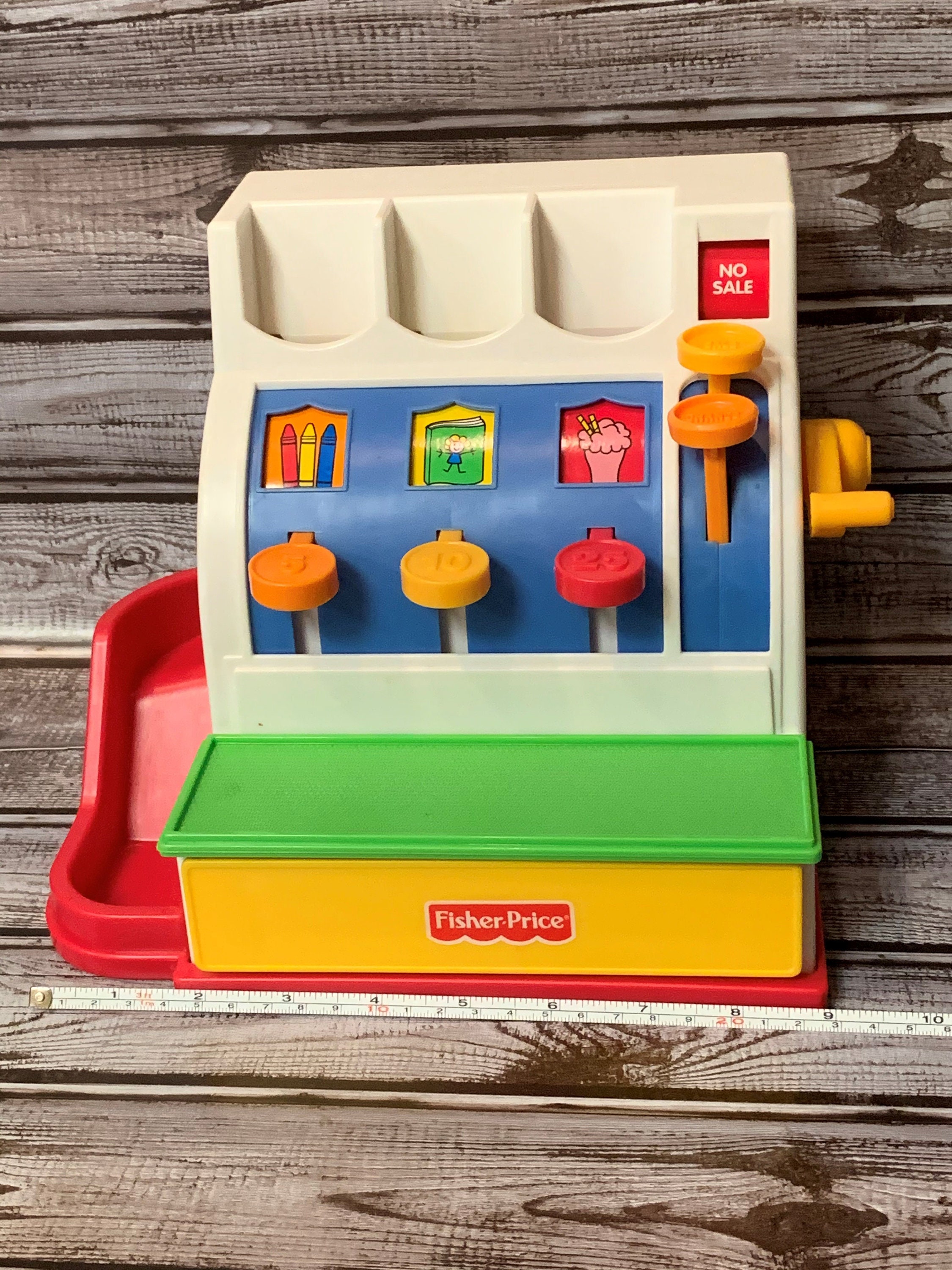 Vintage Fisher Price Cash Register made in 1994 Etsy