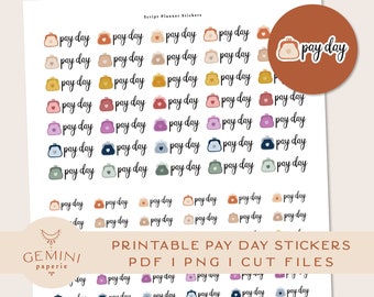 Zahltag, bunte Icons (Digitaler Download)