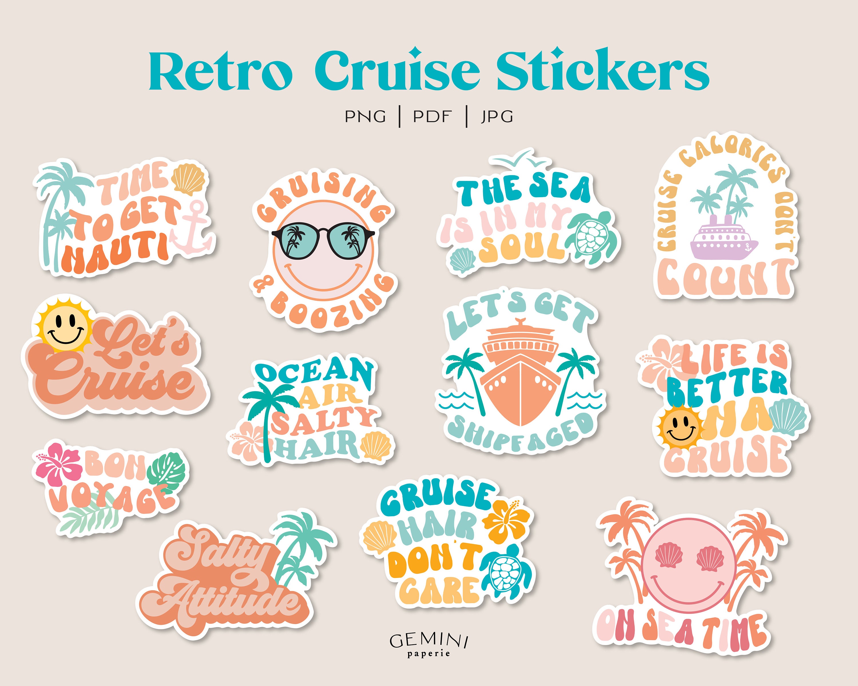 Summer Stickers Printable Planner Stickers Holiday Stickers Etsy
