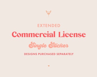 Extended Commercial License for a Single Sticker Design