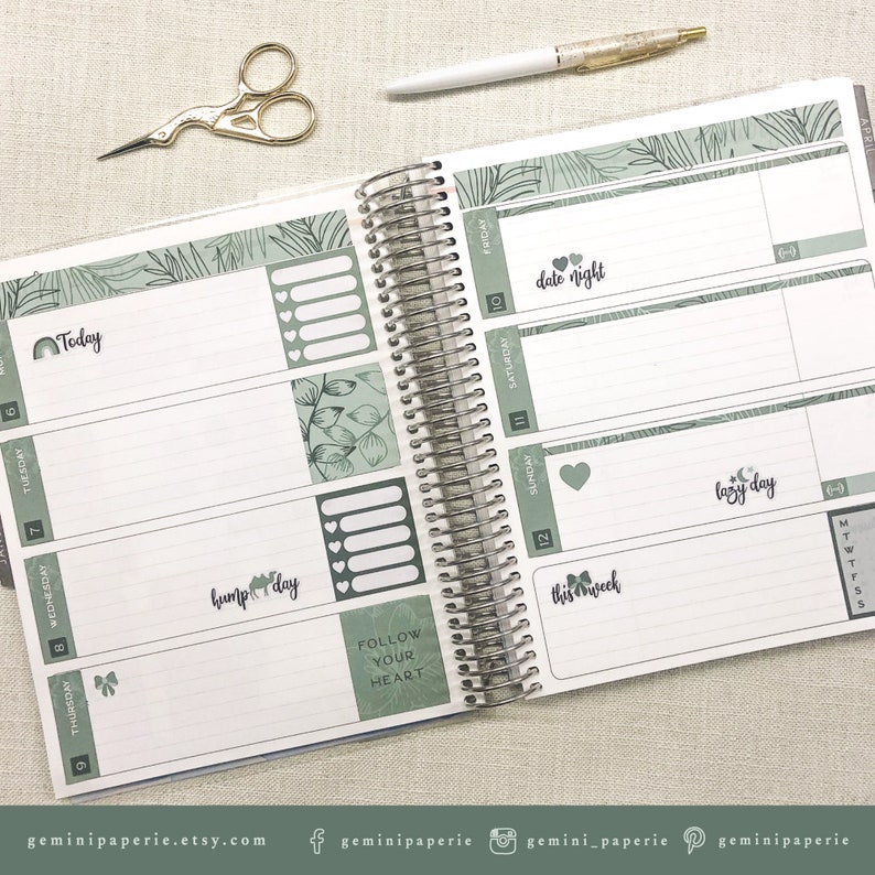 Printable Weekly Planner Stickers for Erin Condren Horizontal Life ...