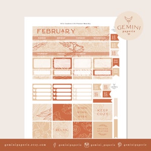 Printable Planner Stickers. Monthly Kit for Erin Condren 2021 Life ...