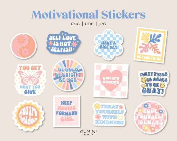 Motivational Sticker Pack, Zazzle