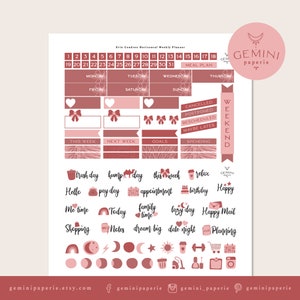 Printable Planner Stickers. Weekly Kit for Erin Condren Life Planner ...