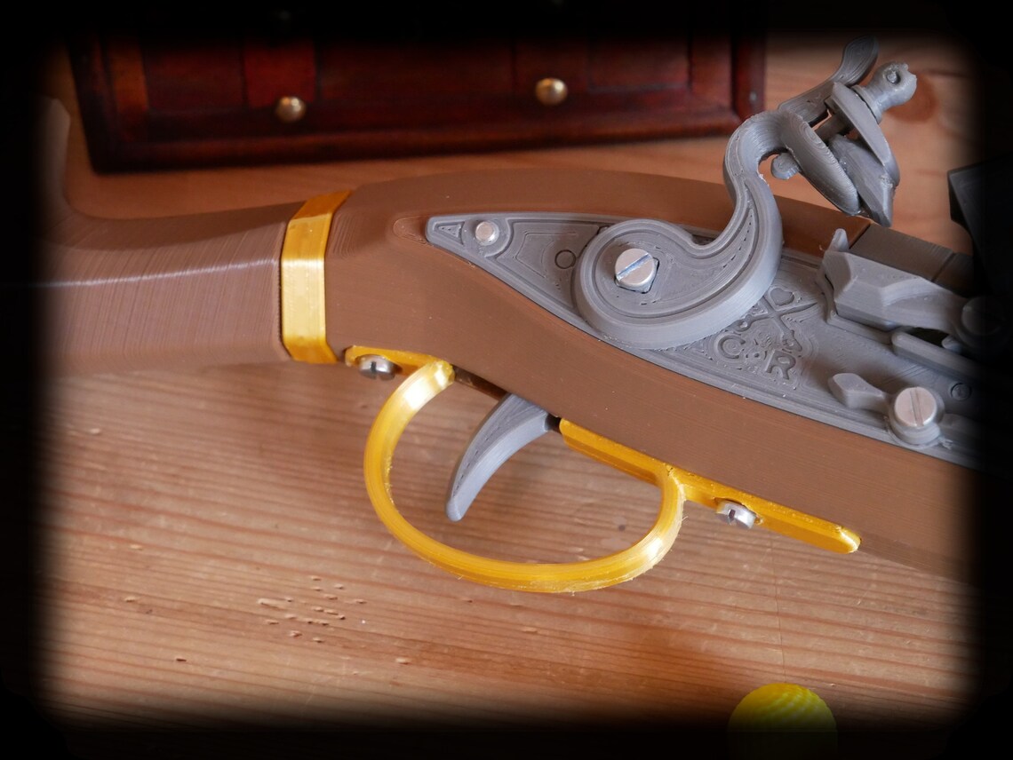 Flintlock hunter Musket Nerf Larp Carny Rex Etsy UK