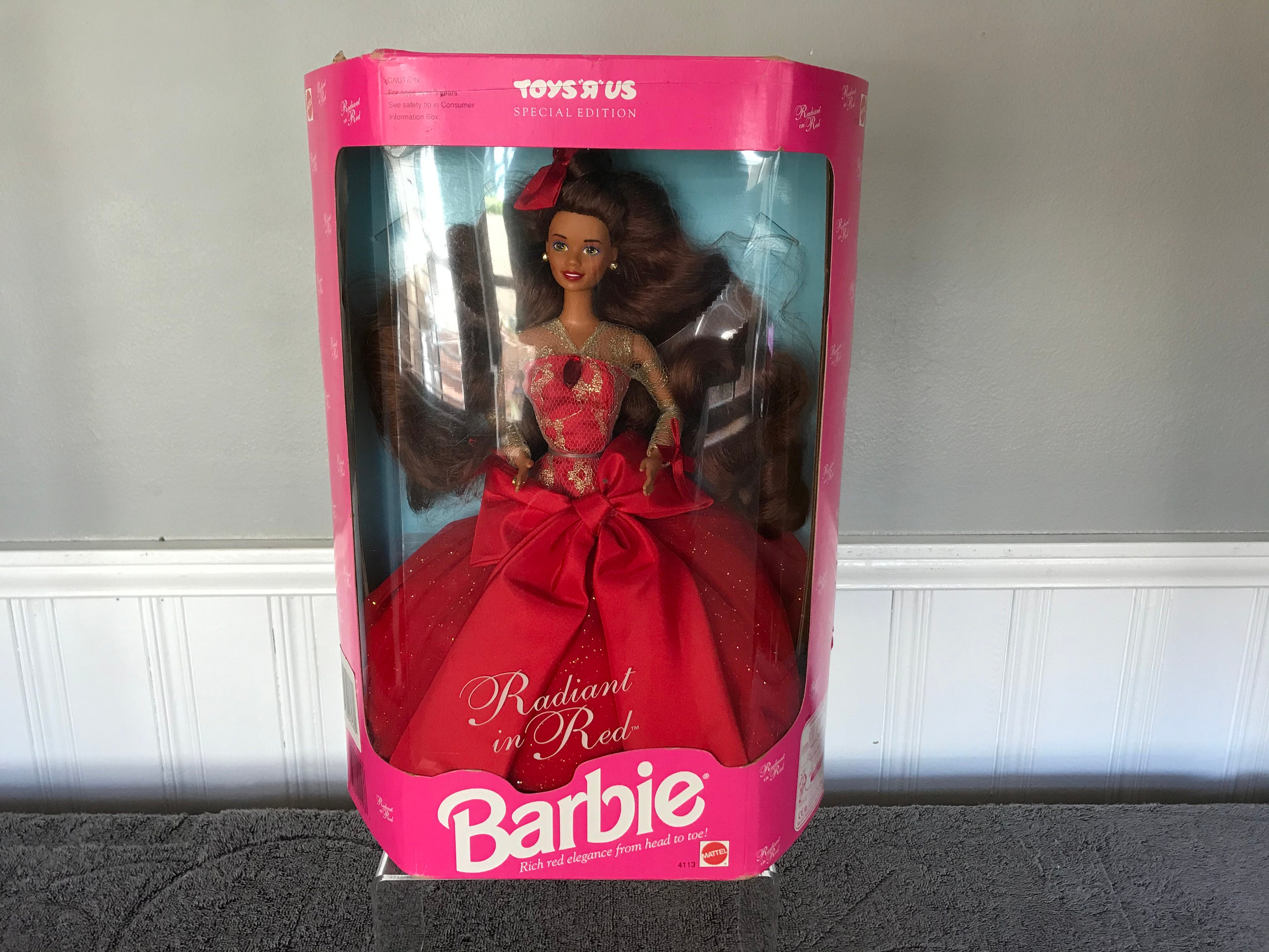 Barbie Radiant in Red Barbie doll 1992 Toys R Us edition | Etsy