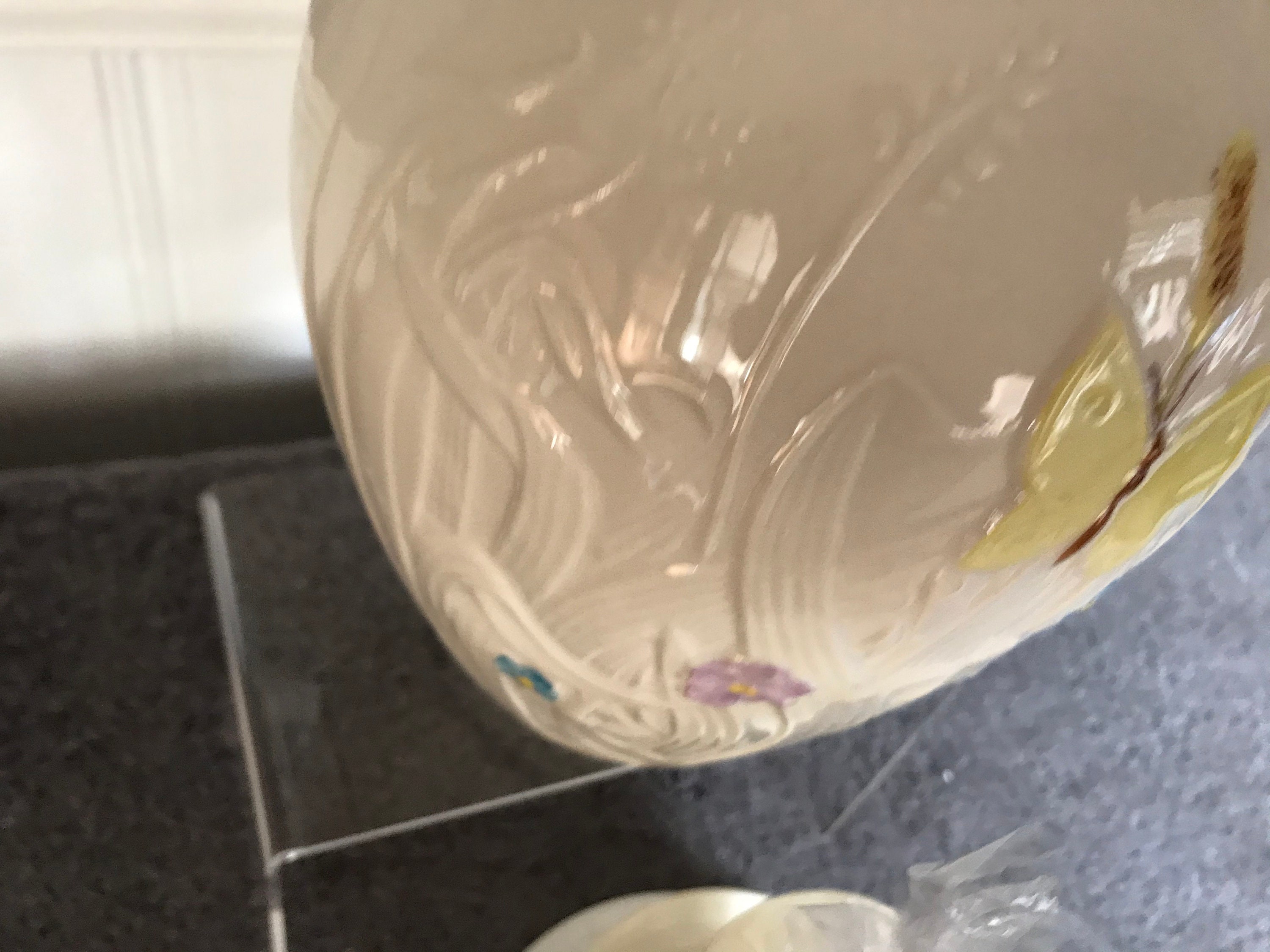 Belleek Summer Butterfly Hurricane Lamp seasonal Belleek Etsy