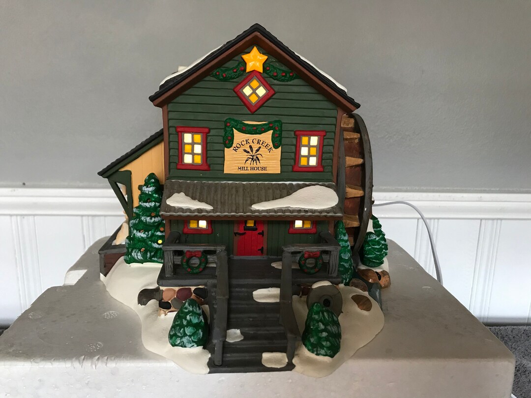 Dept 56 Rock Creek Mill House 54932 Vintage Christmas and Holiday Decor Retired Dept 56