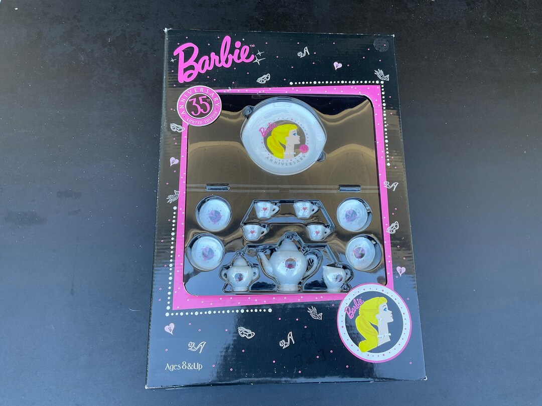 Barbie Tea Set 35th Anniversary Tea Set New in Box - Etsy